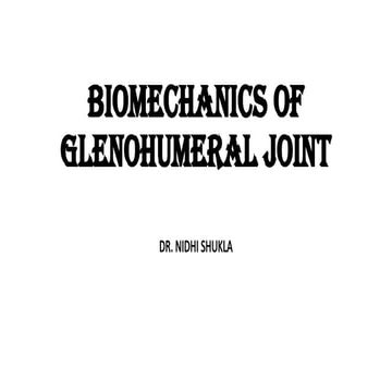 BIOMECHANICS & KINESIOLOGY OF GLENOHUMERAL JOINT.pptx