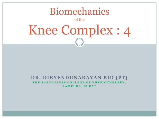Biomechanics of knee complex 4 ligaments