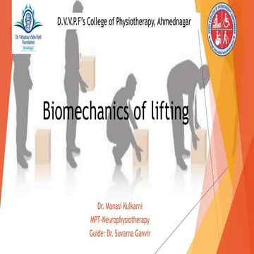 Biomechanics of lifting