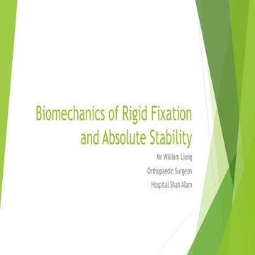Biomechanics of Rigid Fixation and Achieving Absolute Stability in ...