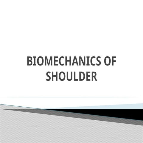 BIOMECHANICS OF SHOULDER joint Upper extremity.pptx