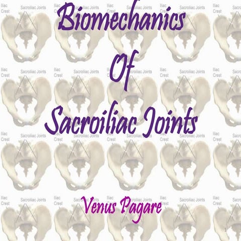 Biomechanics of si joint