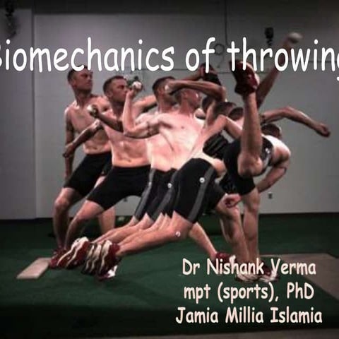 Biomechanics of Throwing
