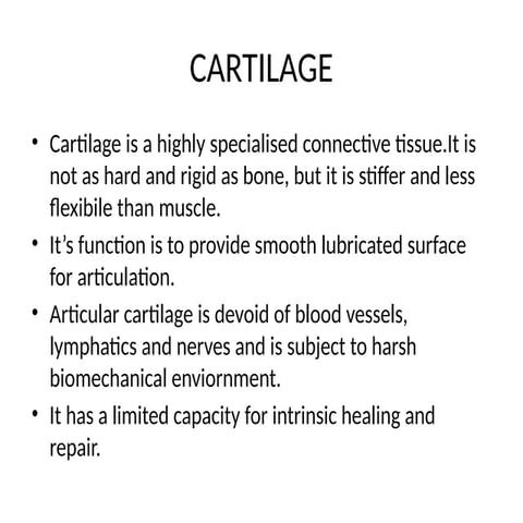 BIOMECH OF CARTILAGE ppt by ankush kumar