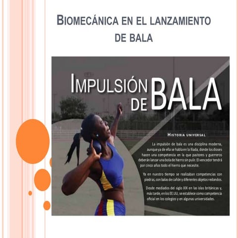 Biomecánica en el lanzamiento de bala