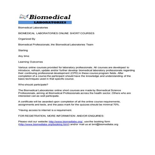 Biomedical Laboratories