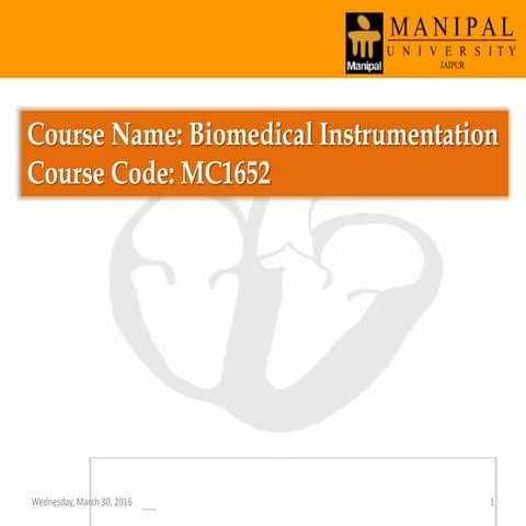 Biomedical Instrumentation