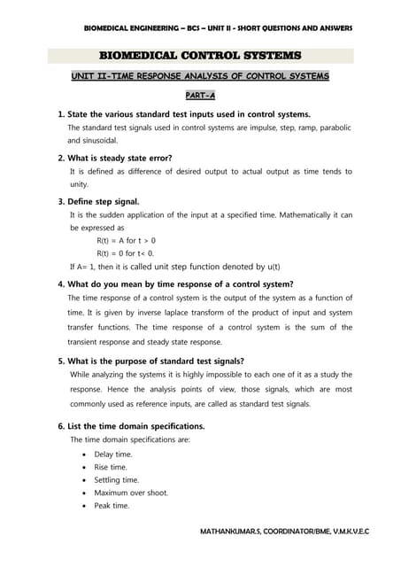 Biomedical Engineering (Multi-Choice Questions) - Mathankumar.S (VMKVEC ...