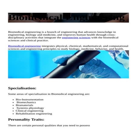 Biomedical Engineering