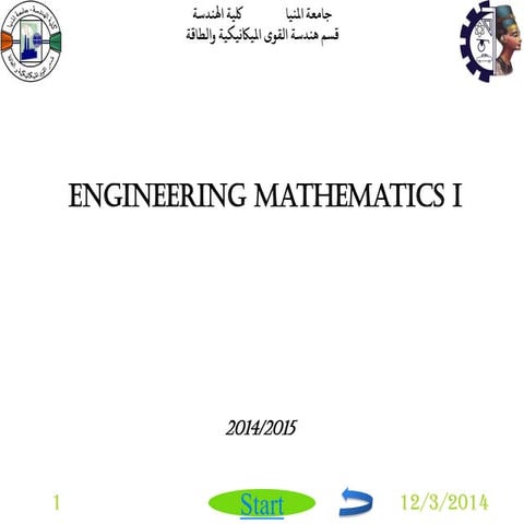 Biomedical engineering mathematics i