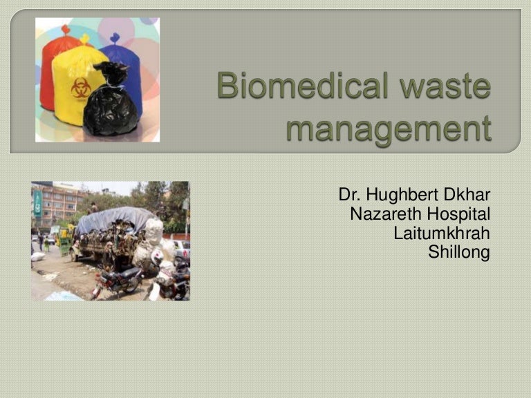 Biomedical waste management in blood bank