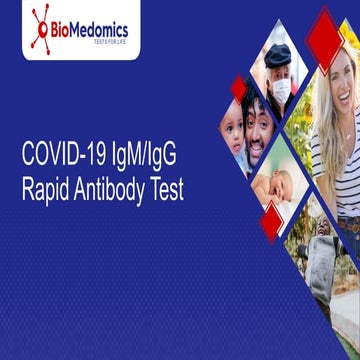 Venture Diagnostic Test offers Medomices COVID-19 -IgM/ IgG Rapid Anti-Body T...