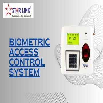 Biometric Access Control System: Ensuring Security and Convenience