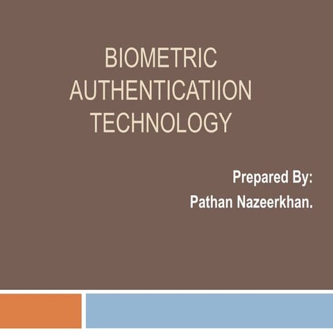 Biometric authenticatiion technology
