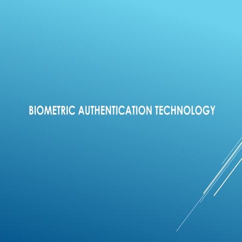 biometricauthenticationdata driven .pptx