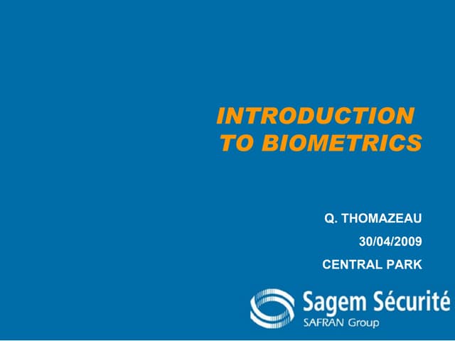 Biometrics