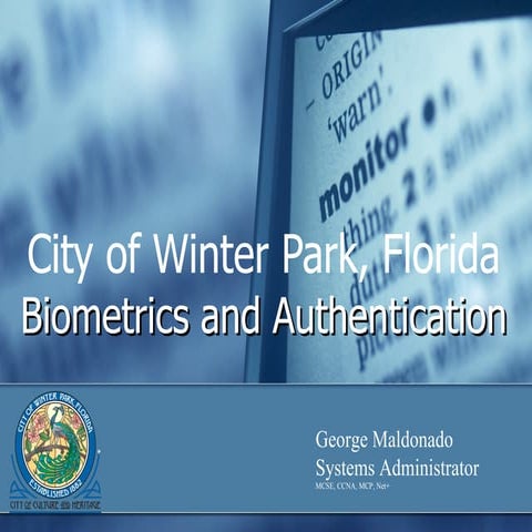 Biometrics and authentication webinar v3