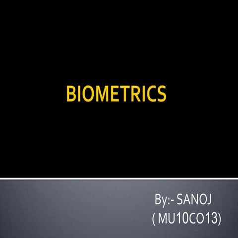 Biometrics
