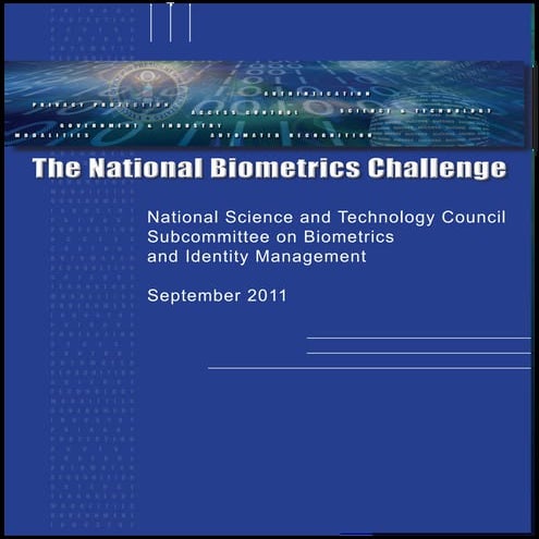 The National Biometrics Challenge (2011)