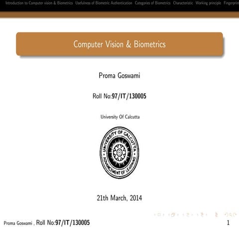 Biometric seminar proma