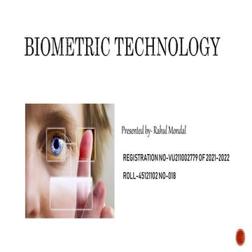 Biometrics new by rahul mondal made .pptx
