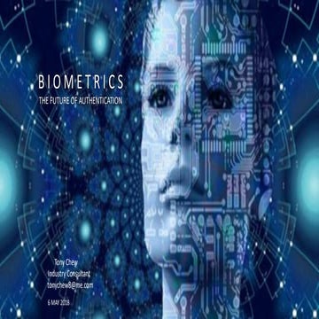 Biometrics & AI (Artificial Intelligence) is the future of Authentication