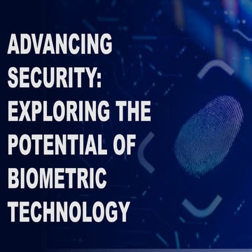 Biometrics Technology Intresting PPT