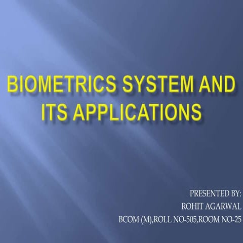 Biometric technology 