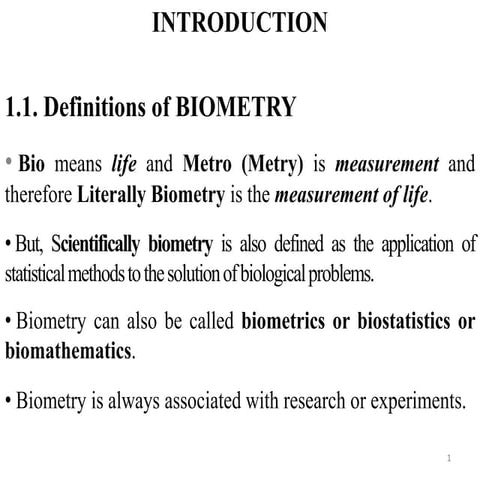 Biometry fo agricultural business managments