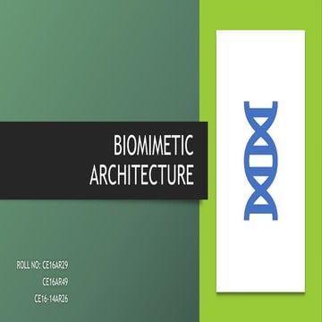 Biomimetic architecture