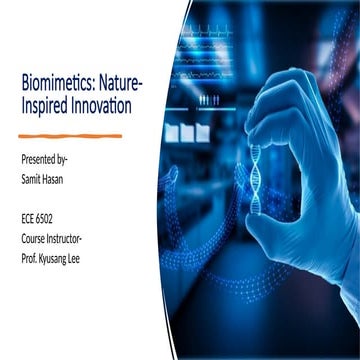 Biomimetics Nature-Inspired Innovation Presentations