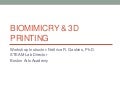 Biomimicry & 3D Printing