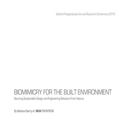Biomimicry in the Built Environment SPARC10