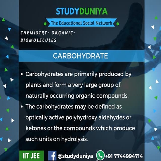 Organic Biomolecules Classification and Properties PPT