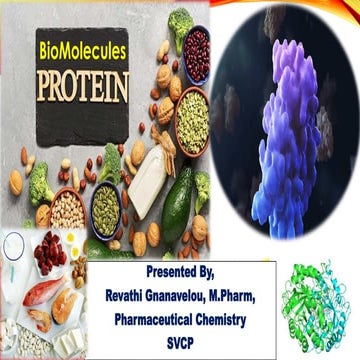 Biomolecules - Proteins & Amino acids
