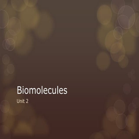 Biomolecules Power Point 2013 Pptx