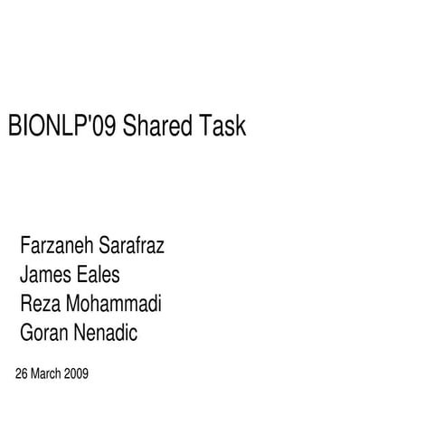Bionlp09