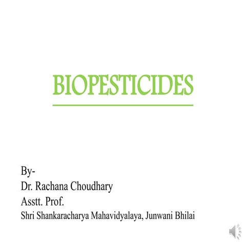 Biopesticide 