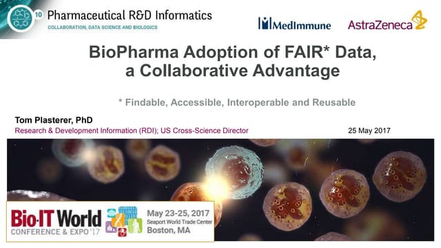 BioPharma and FAIR Data, a Collaborative Advantage