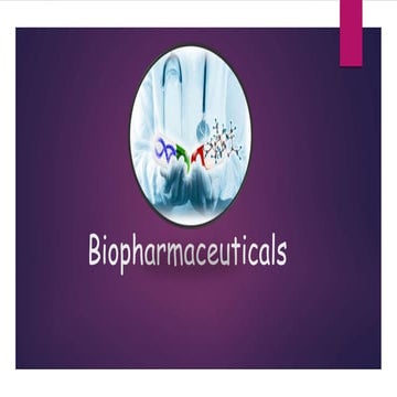 Biopharmaceuticals 1