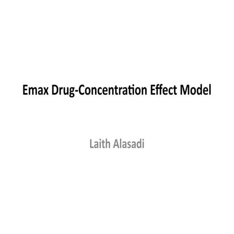 Pharmacokinetics & Pharmacodynamic models, Tolerance, Hypersensitivity ...