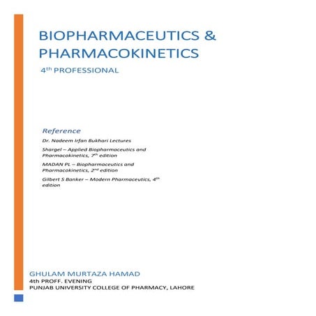 Biopharmaceutics complete notes 