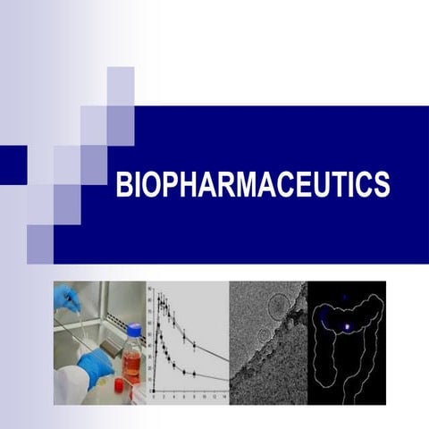 BIOPHARMACEUTICS and pharmacokinetics  bp604t