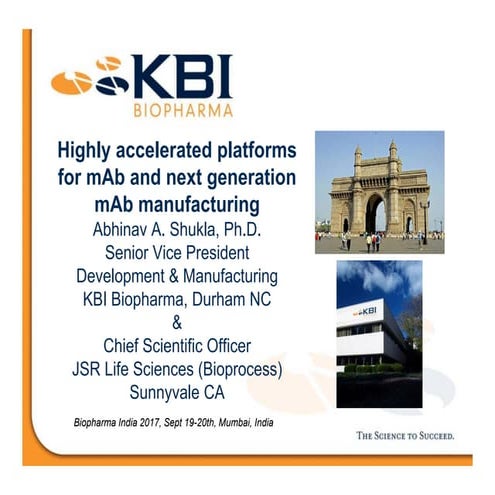 Highly accelerated platforms for mAb and next generation mAb manufacturing