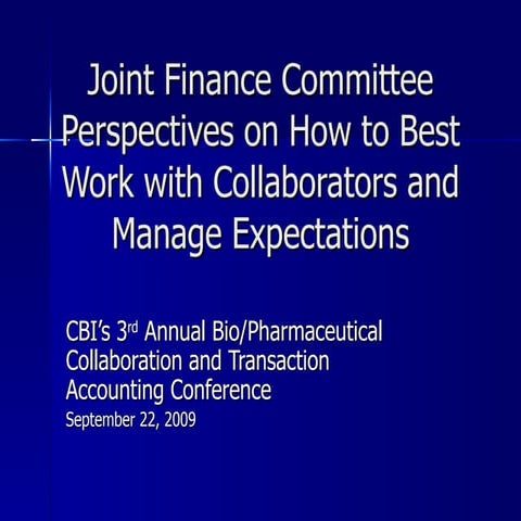 Bio Pharm Collaborations 9 09