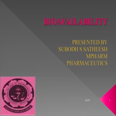 Bioavailability