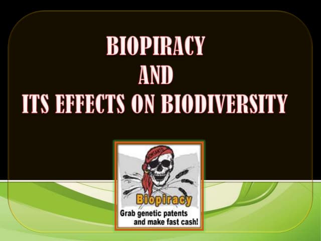 biopiracy