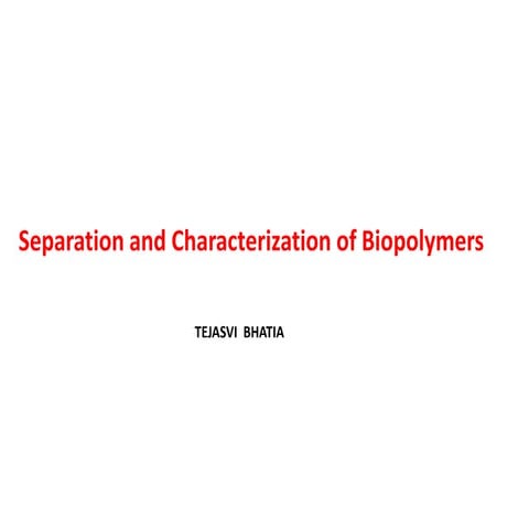Biopolymers