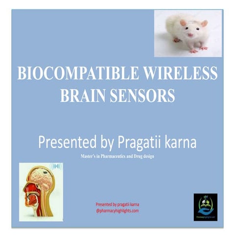 BIOCOMPATIBLE WIRELESS BRAIN SENSORS