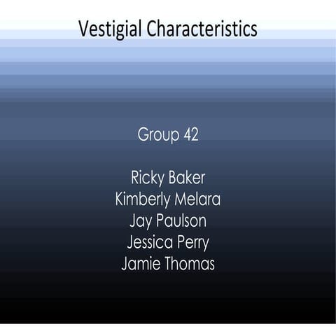 Vestigial Structures